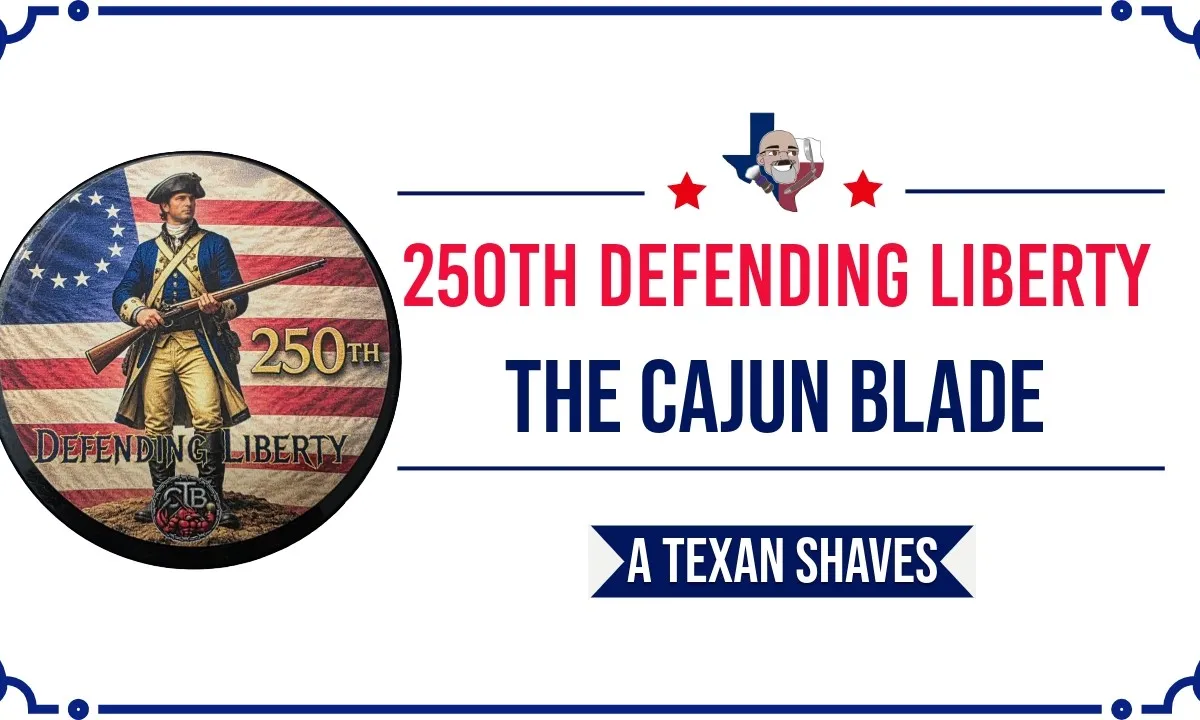 Cajun Blade 250th Defending Liberty shave soap video thumbnail