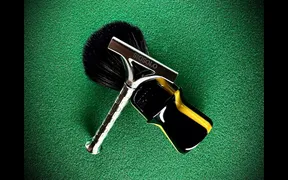 SIG SOLO video thumbnail: Occam's Enoch AC razor with Frank Shaving SIG SOLO brush and Stirling Black Cherry soap, wedding day shave setup