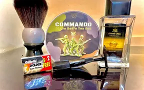 Shave Dad Commando with Leaf Twig