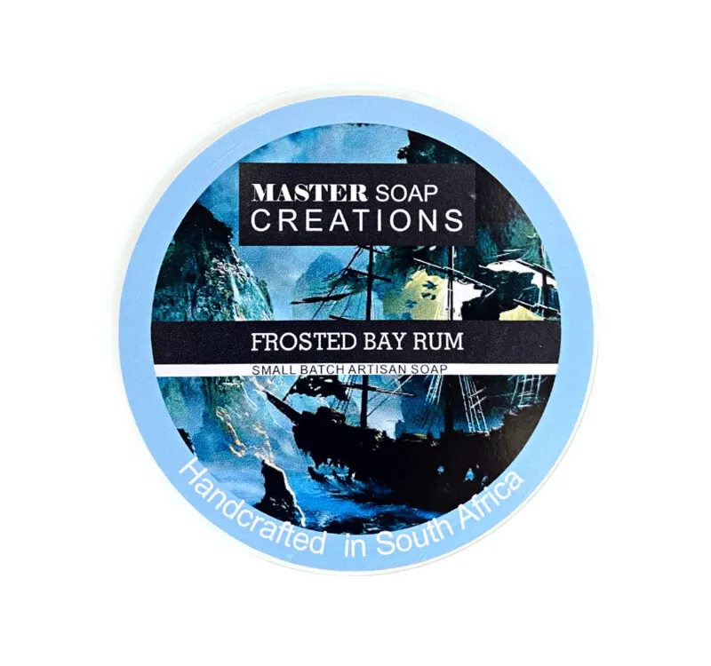 Master Soap Creations Frosted Bay Rum at The Wet Shaving Store