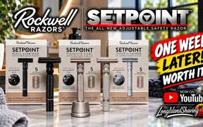 Rockwell SETPOINT adjustable razor thumbnail for the one week later follow-up video