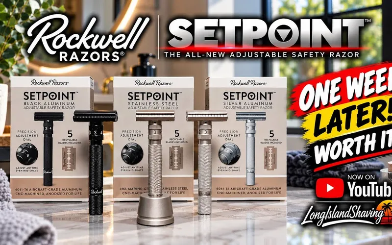 Rockwell SETPOINT adjustable razor thumbnail for the one week later follow-up video