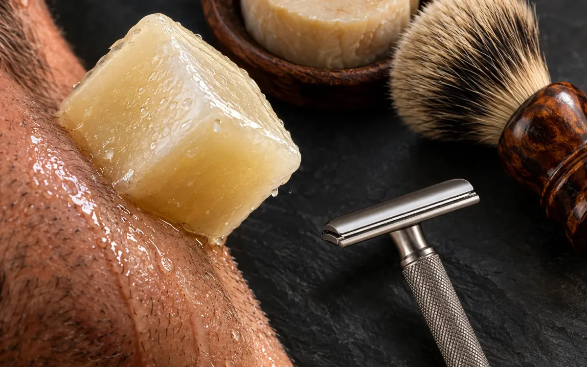 A jar of Proraso pre-shave cream, the product Leslie mentioned when asking whether pre-shave still earns its spot in the routine