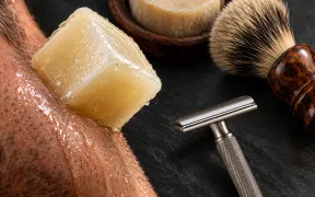 A jar of Proraso pre-shave cream, the product Leslie mentioned when asking whether pre-shave still earns its spot in the routine