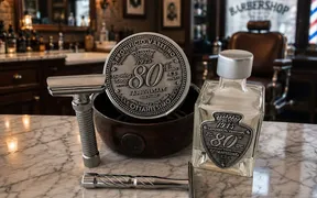 Ben's shave-of-the-day setup featuring Saponificio Varesino 80th Anniversary shaving soap and Rex Ambassador razor