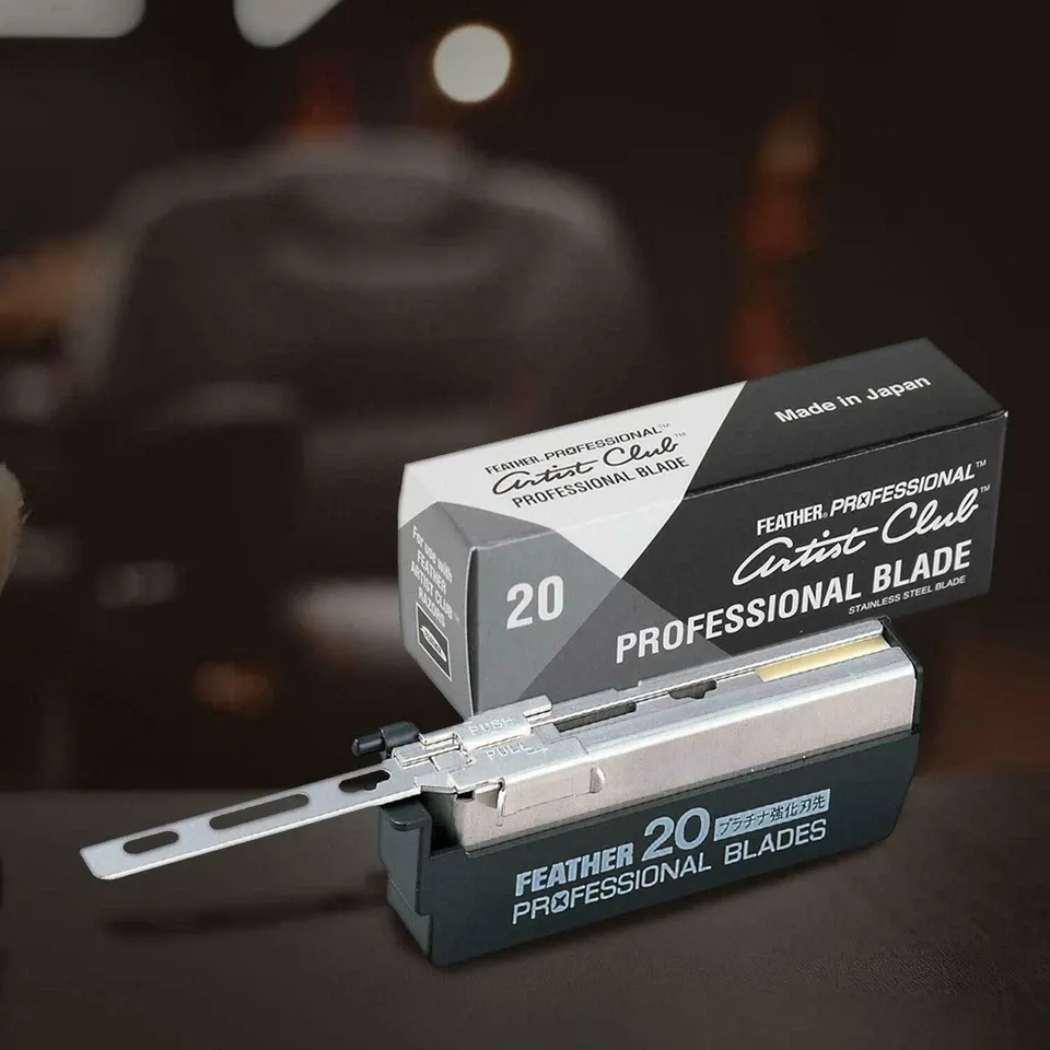 NEW Feather Artist Club SS Black Folding Razor + 20 FREE Professional Blades! - Image 3 of 4