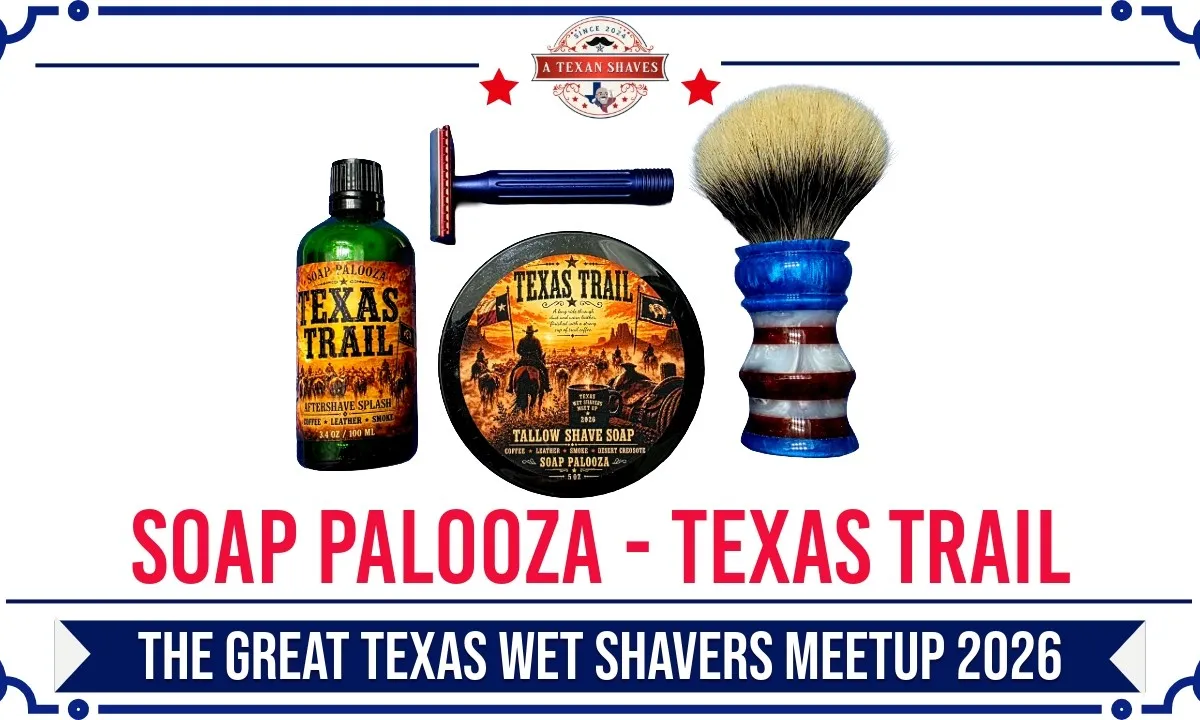 Texas Trail tallow shave soap by Soap Palooza, A Texan Shaves video thumbnail