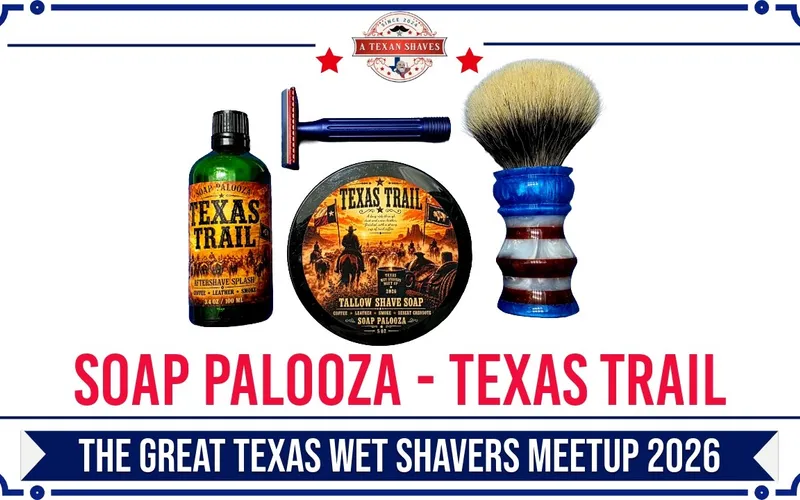 Texas Trail tallow shave soap by Soap Palooza, A Texan Shaves video thumbnail
