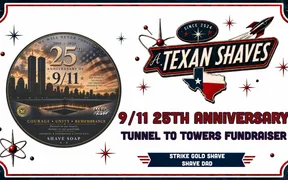 Strike Gold Shave 9/11 25th Anniversary soap label