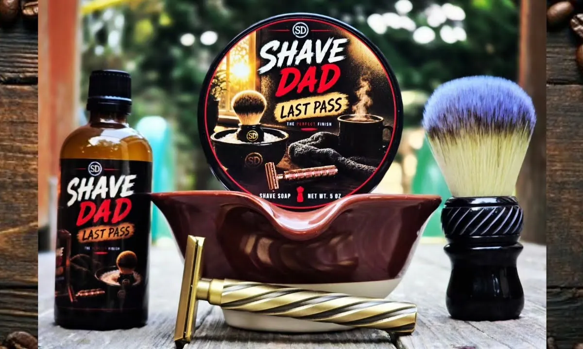 John Bonham of Cape Cod Wet Shaving reviews the Shave Dad and Van Yulay Last Pass collaboration soap and splash