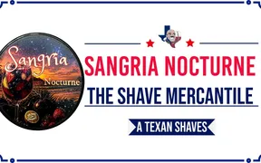 Bary Bedford shaving with Sangria Nocturne soap and splash
