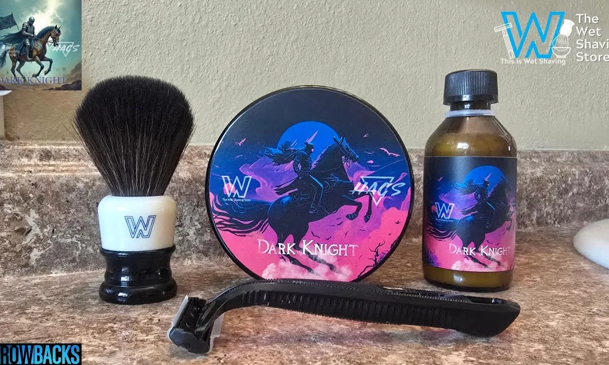Video thumbnail for Tobin Fetters' Gillette Guard and HAGS Dark Knight shave video