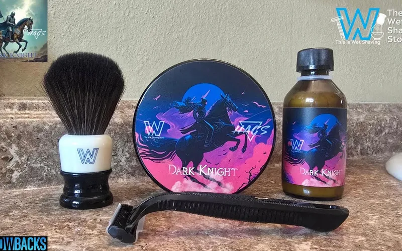 Video thumbnail for Tobin Fetters' Gillette Guard and HAGS Dark Knight shave video