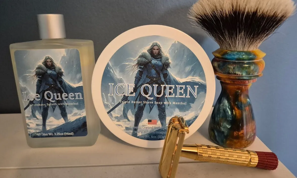 Fred Shaves thumbnail for Subtle Art Soap Co Ice Queen and Gillette Red Tip shave video
