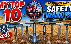Mike from Long Island Shaving presenting his top 10 modern double edge safety razors for 2026
