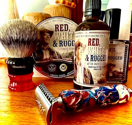 Strike Gold Red, White & Rugged shave soap