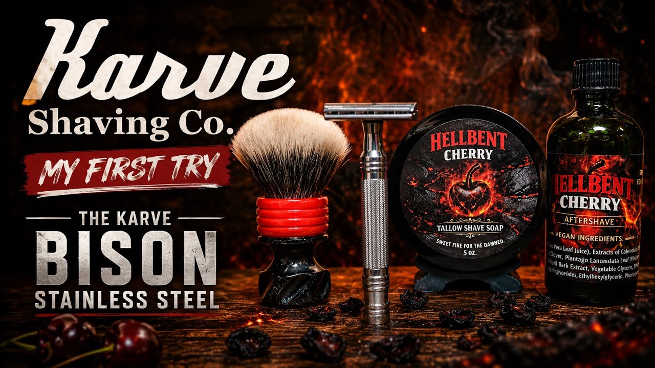 Karve Bison Stainless Steel: First Shave Impressions, Shave Dad