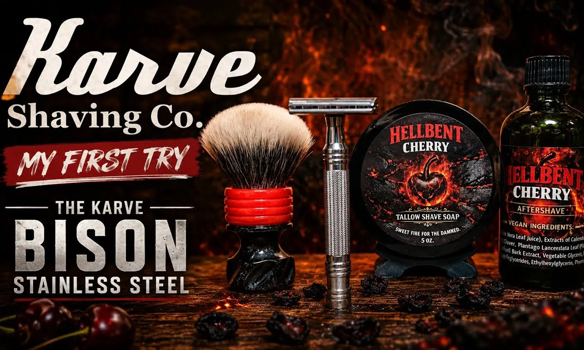 Long Island Shaving thumbnail for Karve Bison Stainless Steel first shave impressions