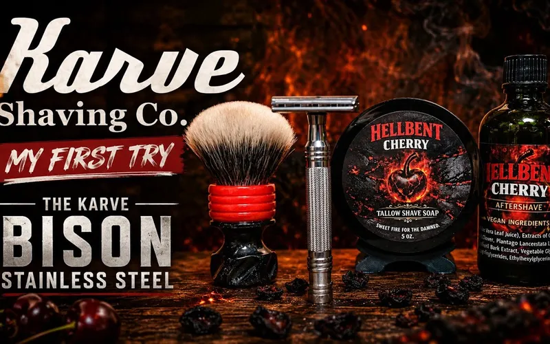 Long Island Shaving thumbnail for Karve Bison Stainless Steel first shave impressions