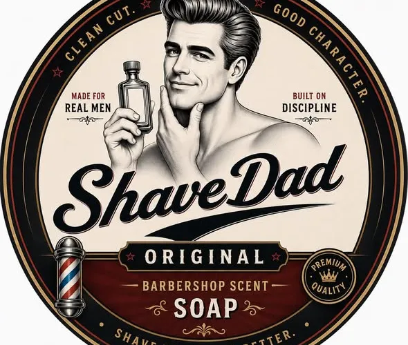 The refreshed Shave Dad logo