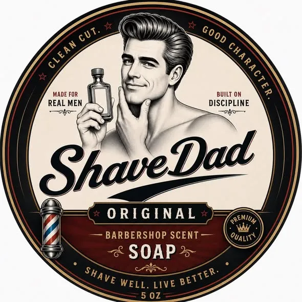 The refreshed Shave Dad logo