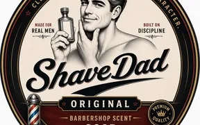 The refreshed Shave Dad logo