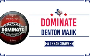Denton Majik Dominate shave soap and aftershave splash