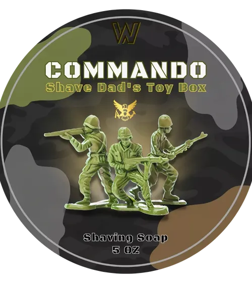 Commando — Shave Dad × Strike Gold Shave — primary-source product photo from The Wet Shaving Store
