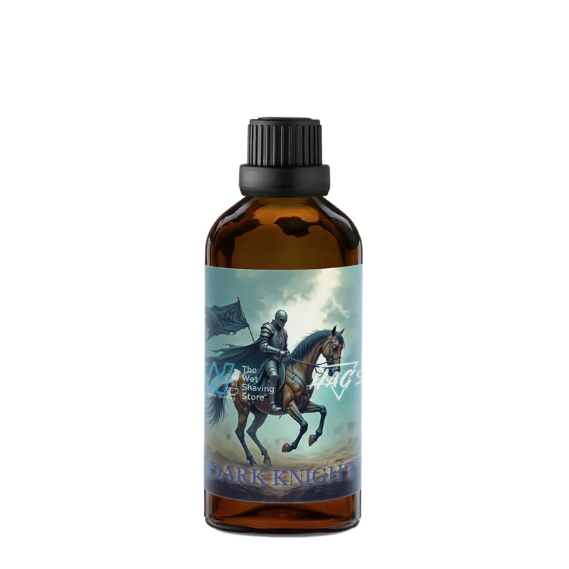 Dark Knight HAGS x TWSS aftershave bottle