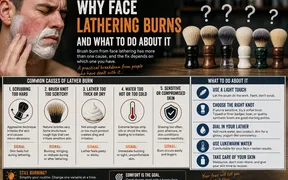 Shaving brush building lather in a ceramic bowl