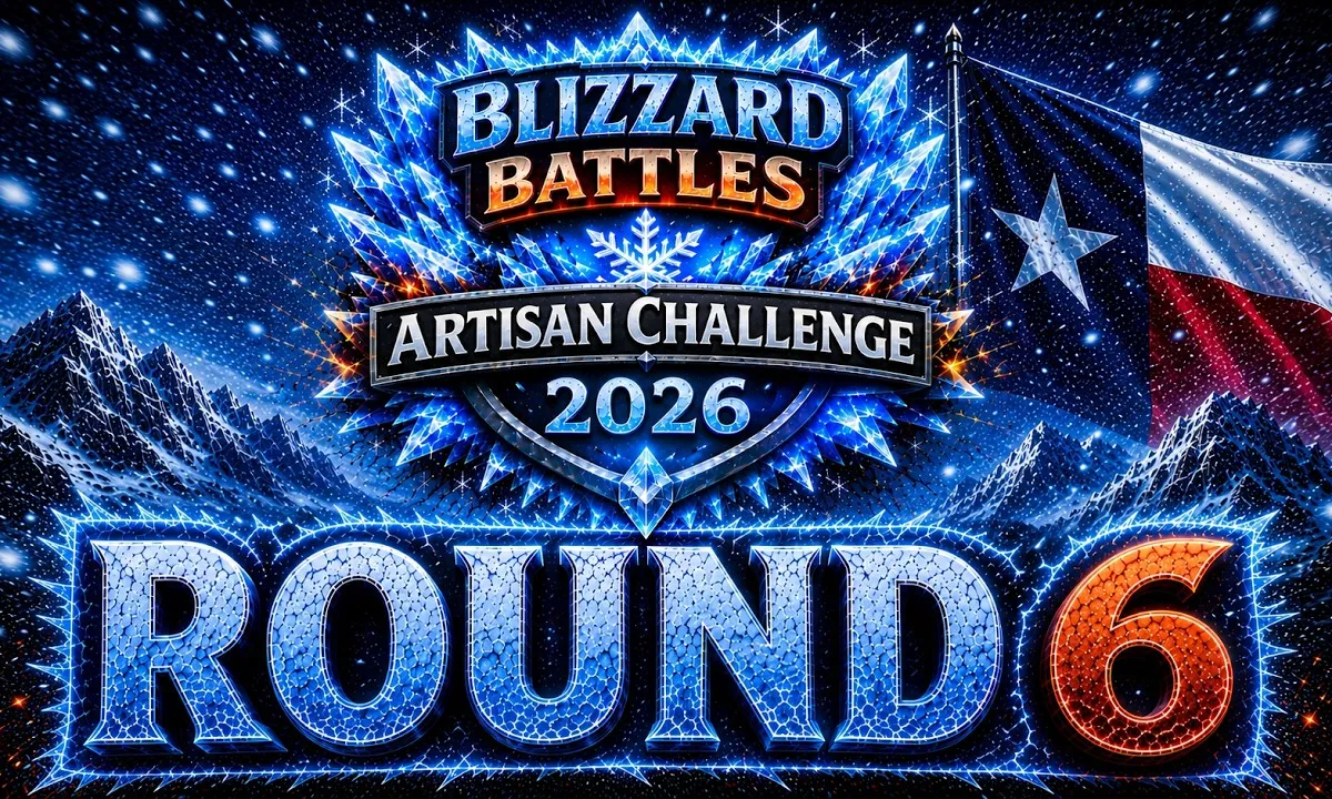 Blizzard Battles 2026 Artisan Challenge Round 6 thumbnail featuring PAA Frost in Space vs Wild Fox Rituals Arctic Fox