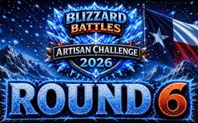 Blizzard Battles 2026 Artisan Challenge Round 6 thumbnail featuring PAA Frost in Space vs Wild Fox Rituals Arctic Fox