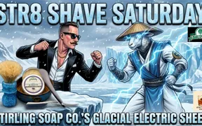 10SC Whiskey Shaving video thumbnail for the Glacial Electric Sheep straight razor shave