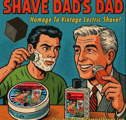 Shave Dad's Dad limited edition collection from Phoenix Shaving and Shave Dad