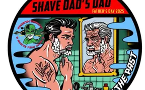 Shave Dad's Dad soap label.