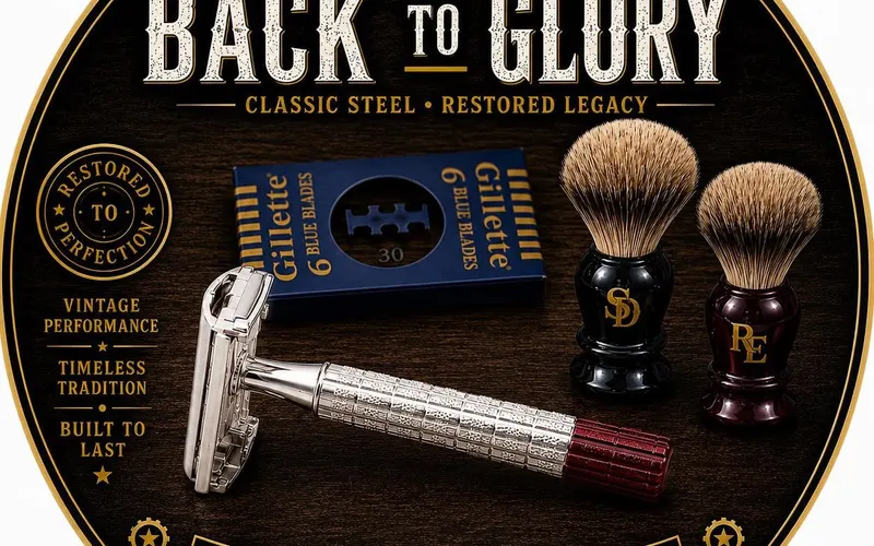 Back To Glory, Shave Dad x Razor Emporium collaboration product image