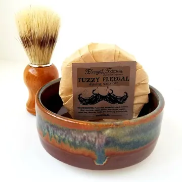 Shave Set: Ceramic Shaving Mug and Soap