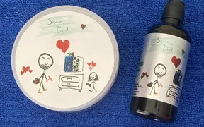 Shave Dad: Kid's Edition Splash by Hendrix Classics & Co, first in a series featuring children's drawings of their dads shaving