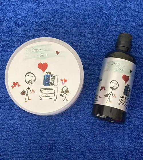 Shave Dad: Kid's Edition Splash by Hendrix Classics & Co — first in a series featuring children's drawings of their dads shaving
