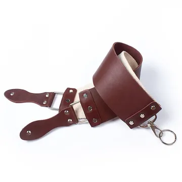 Personalized Full Grain Leather Straight Razor Strop