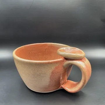 Hand Thrown Ceramic Shaving Bowl, Stoneware Lather Scuttle