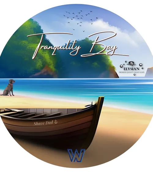 Tranquility Bay — Shave Dad × Elysian Soap — primary-source product photo from The Wet Shaving Store