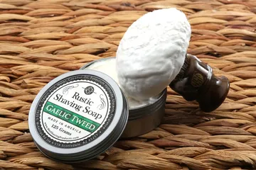 Rustic Men's Shaving Soap, Green Irish Tweed