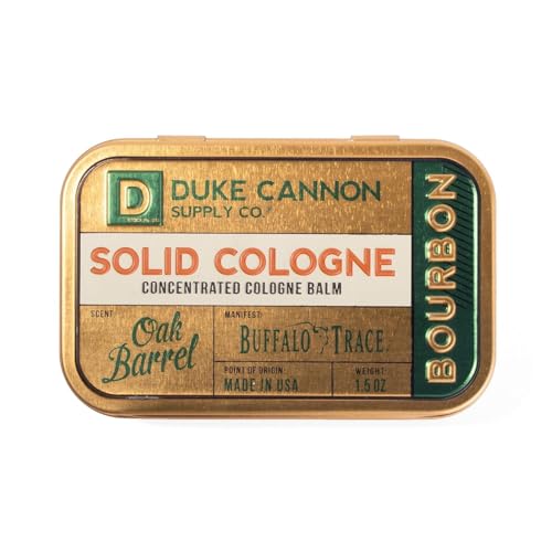 Duke Cannon Solid Cologne (Bourbon, 1.5 oz Tin)