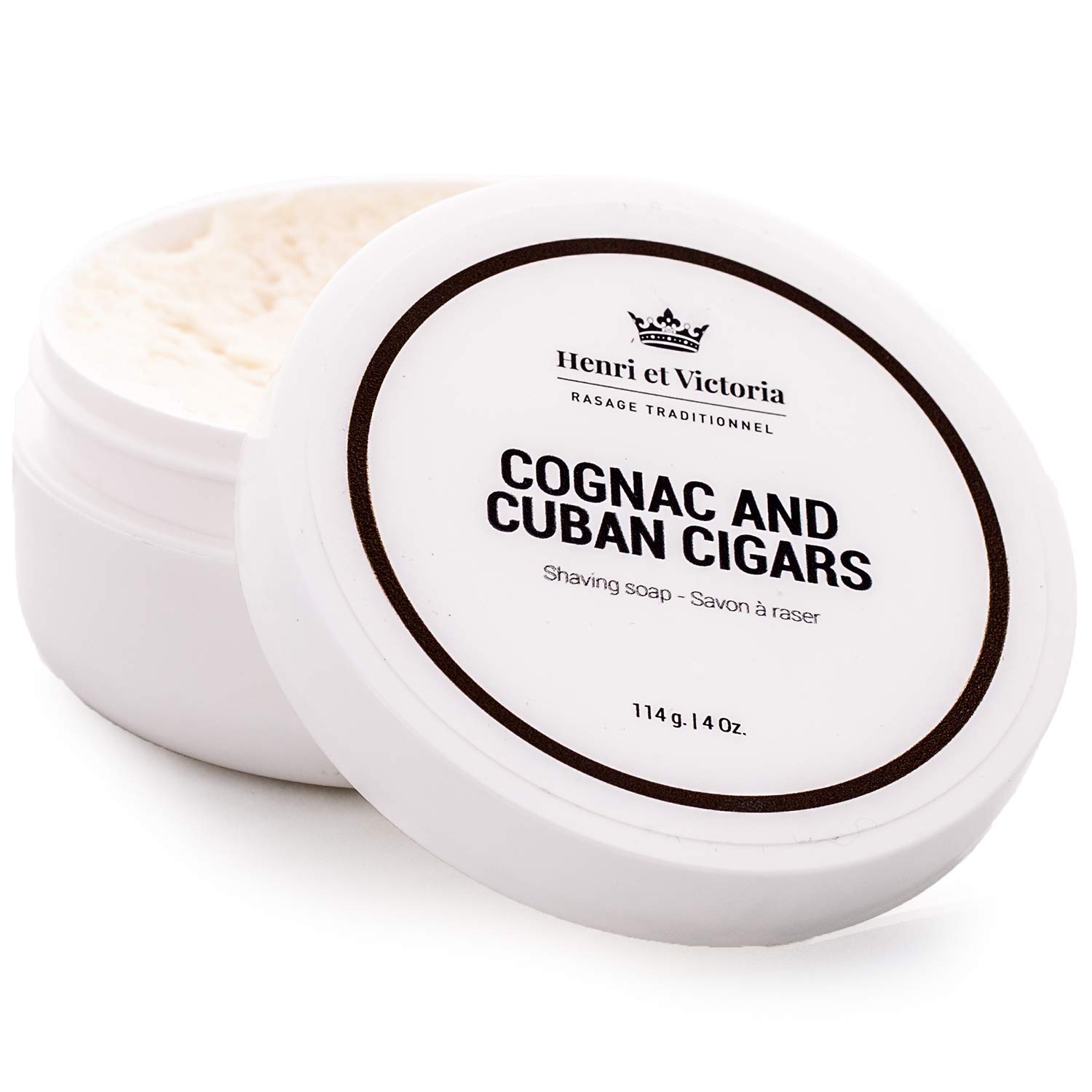 Henri et Victoria Shaving Soap - Cognac & Cuban Cigars (4 oz)