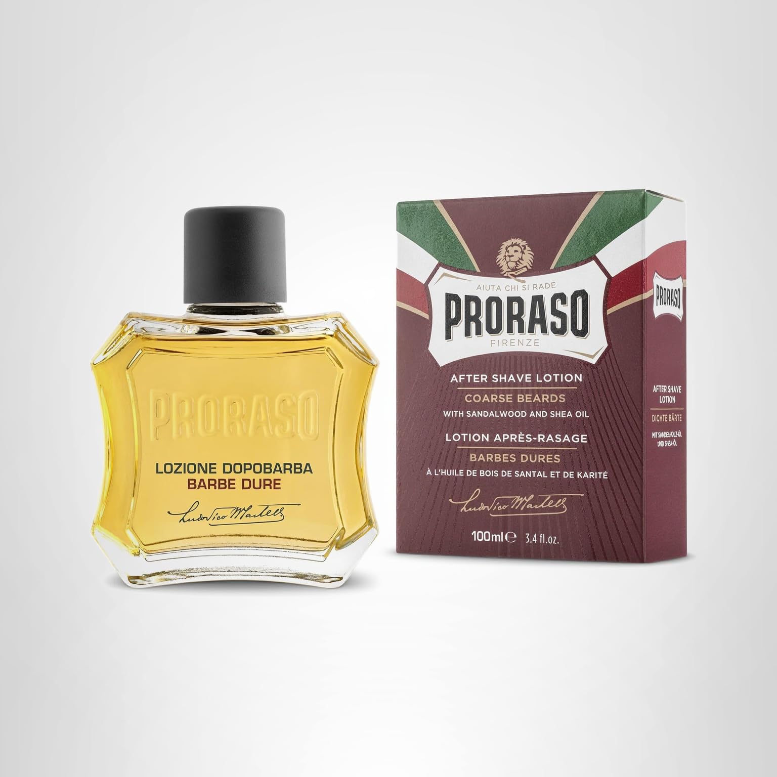 Proraso After Shave Lotion - Red (Sandalwood Oil & Shea Butter)