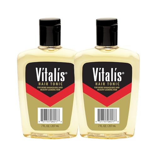 Vitalis Hair Tonic Liquid - Non-Greasy Hair Care Formula for Well-Groomed, Manageable Hair - Healthy Hair Tonic - Suitable for All Hair Types - 2 pc