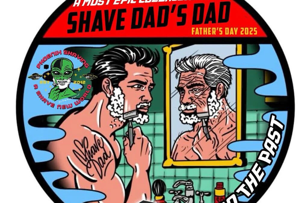 Shave Dad's Dad soap label.